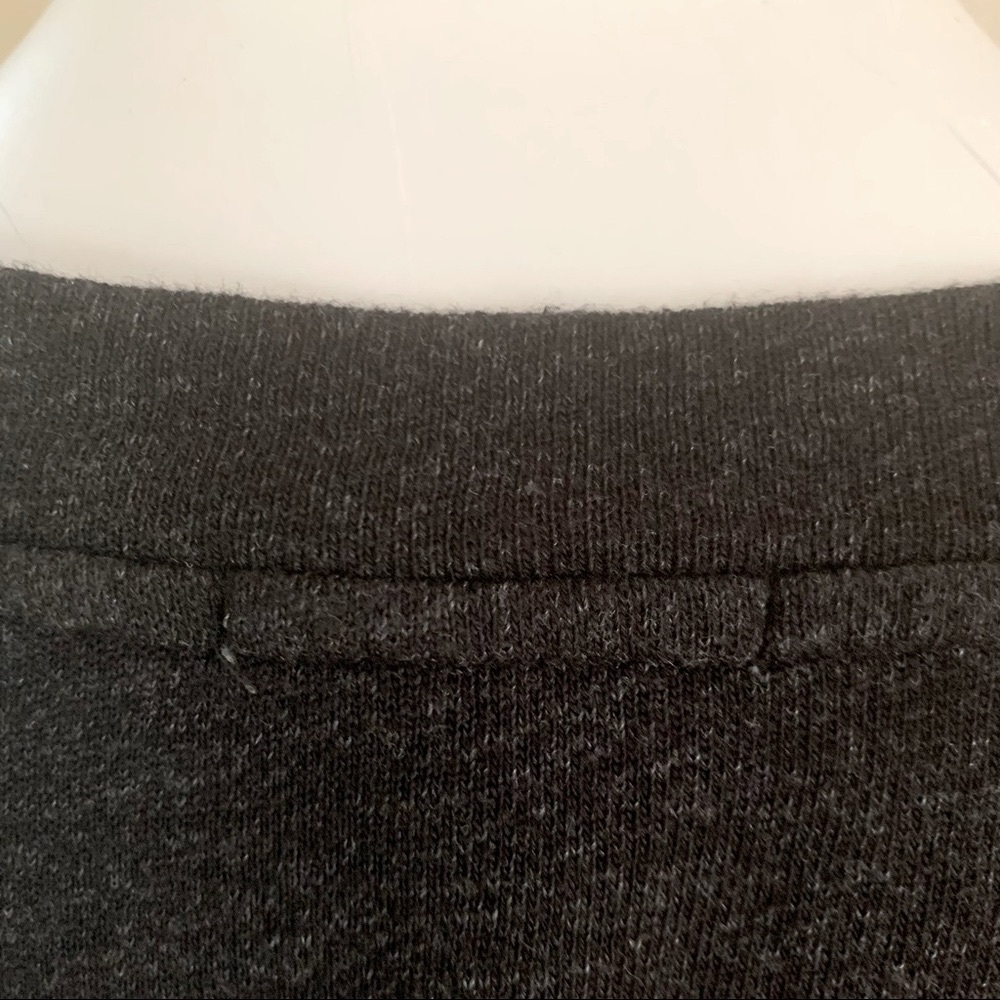 JAMES PERSE Long Sleeve V-Neck Top Black Knit Size 2/Medium - Picture 8 of 12